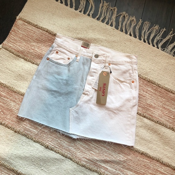 NWT Levi’s Two Tone Colorblock Alternative Skirt - Picture 4 of 7